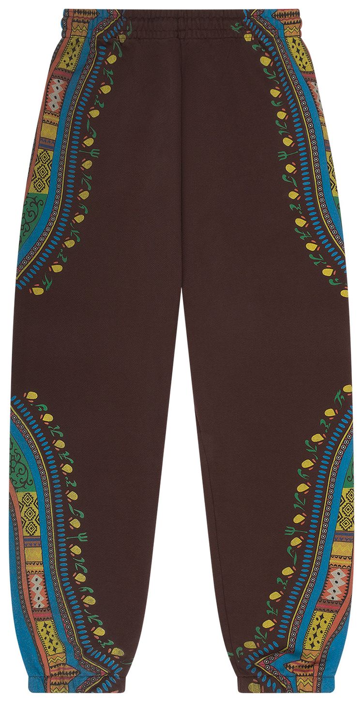 Denim Tears Dashiki Trompe LOeil Sweatpants Brown