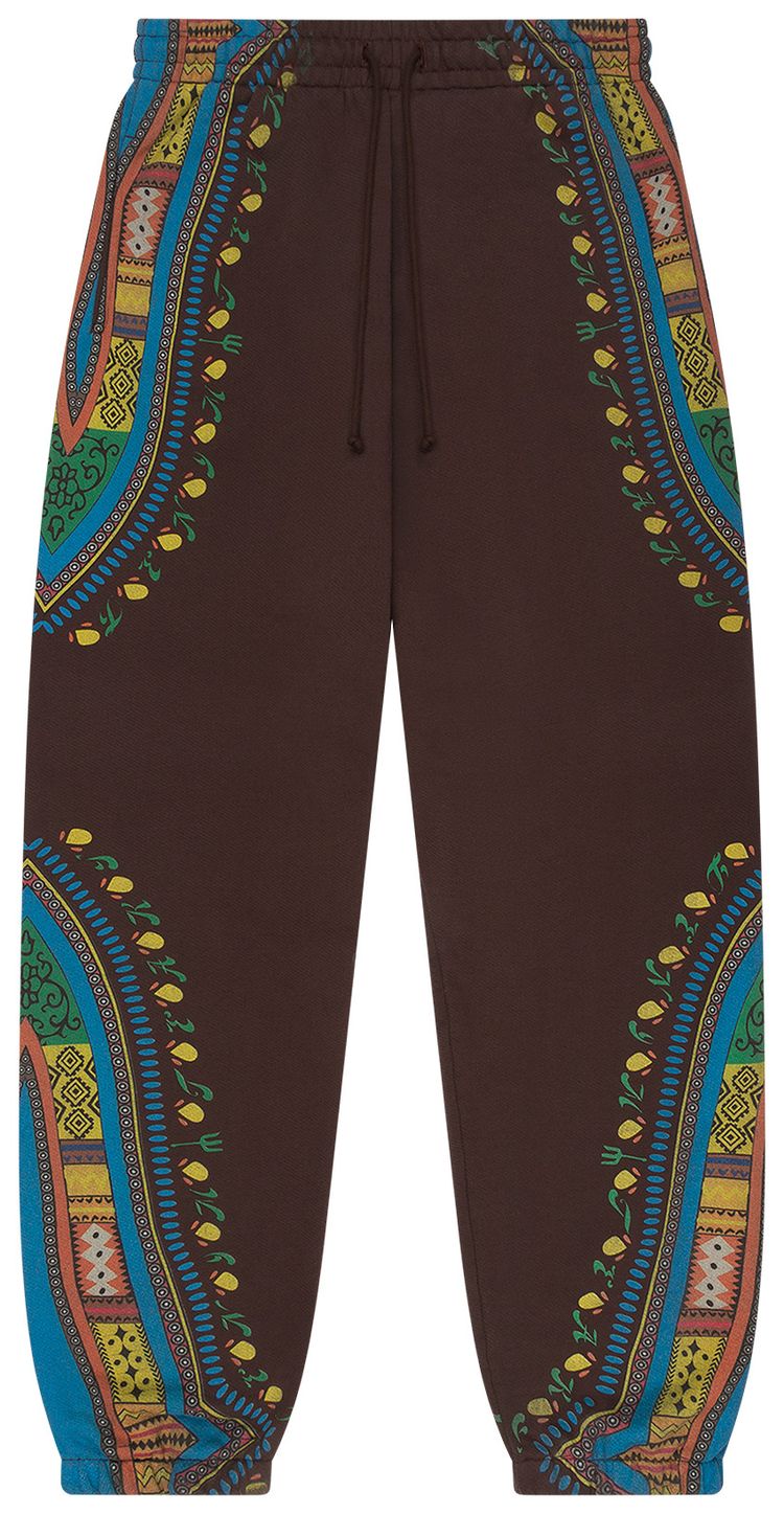 Denim Tears Dashiki Trompe LOeil Sweatpants Brown