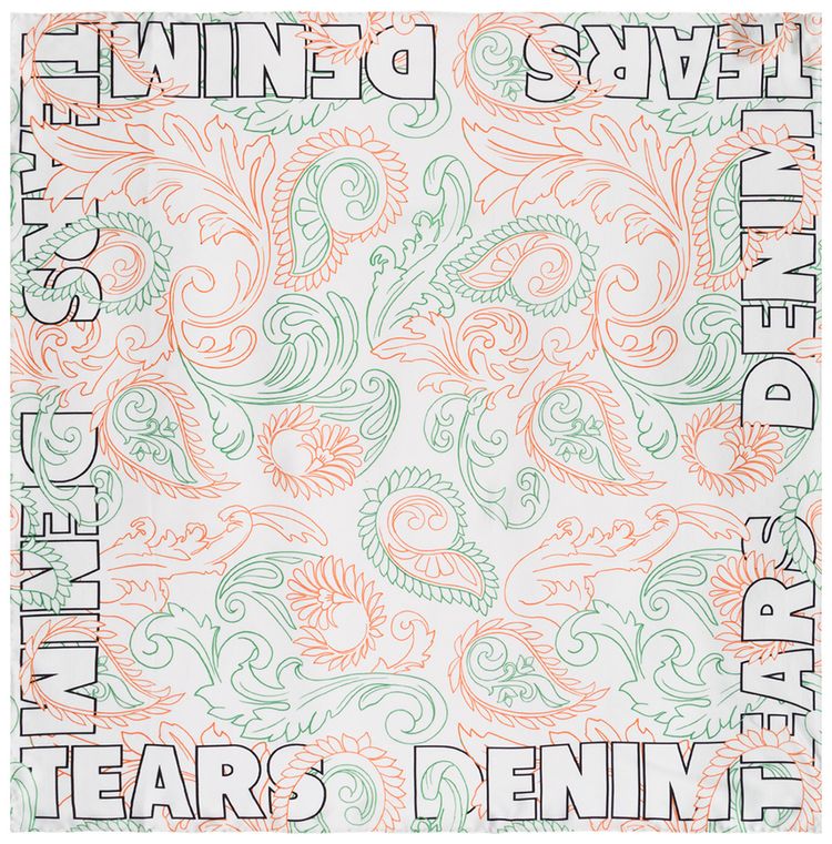 Denim Tears Paisley Silk Scarf Multicolor