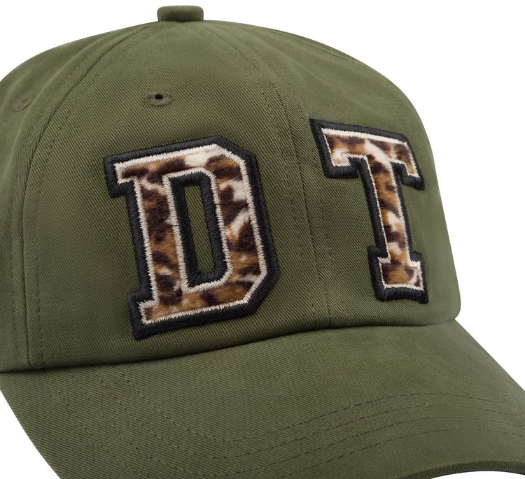 Denim Tears Panther Print Fur Cap Olive