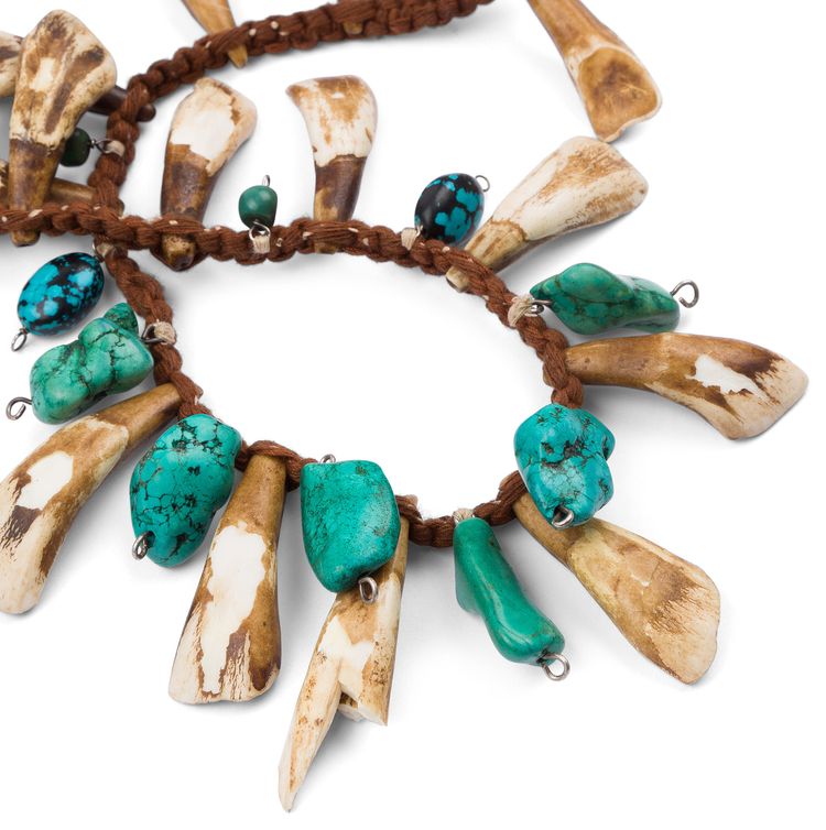 Denim Tears Homecoming Cow Tooth Necklace Multicolor