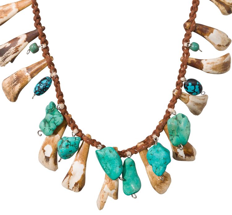 Denim Tears Homecoming Cow Tooth Necklace Multicolor