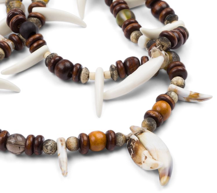 Denim Tears Homecoming Tusk Necklace Multicolor