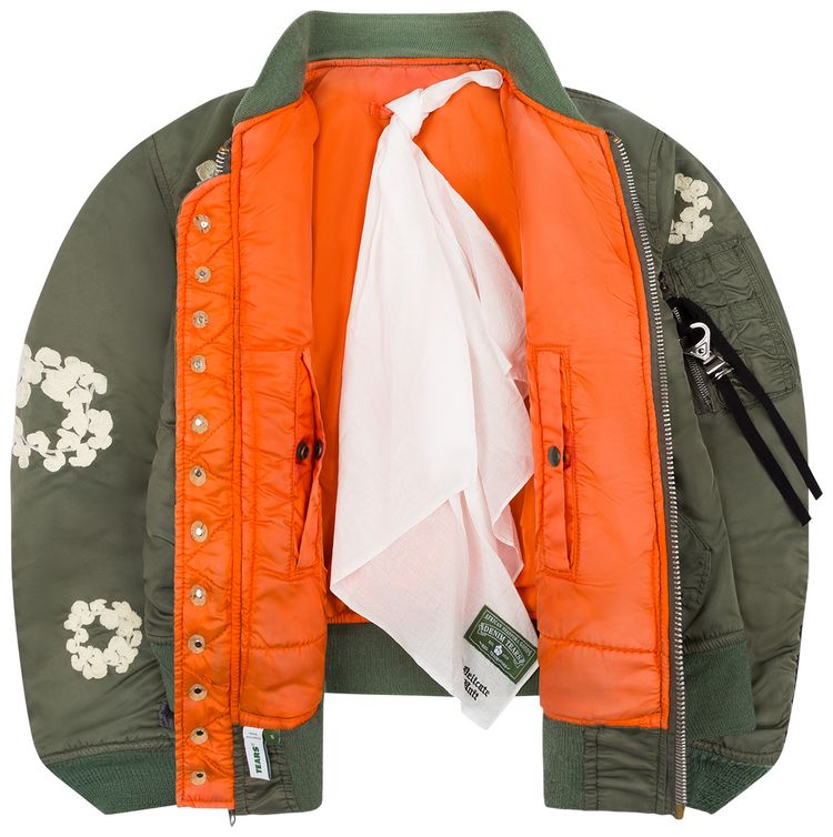 Denim Tears x Delicate Unit Bomber Jacket Green