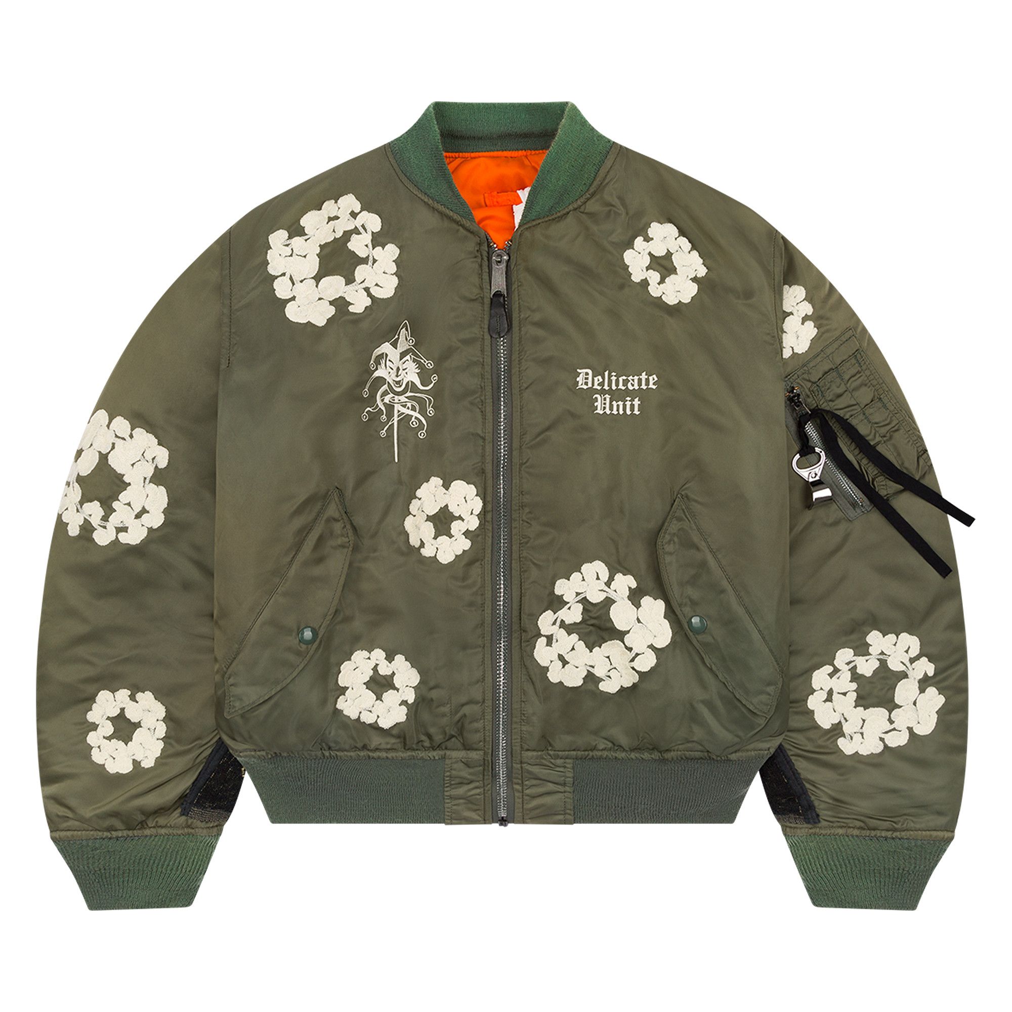 Buy Denim Tears x Delicate Unit Bomber Jacket 'Green Buy Denim Tears x Delicate Unit Bomber Jacket 'Green