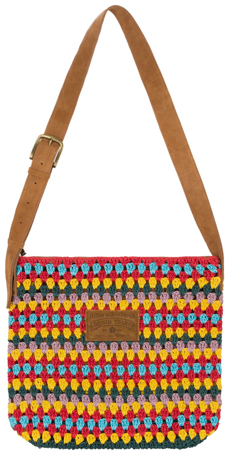 Denim Tears Aran Crochet Knit Bag Multicolor
