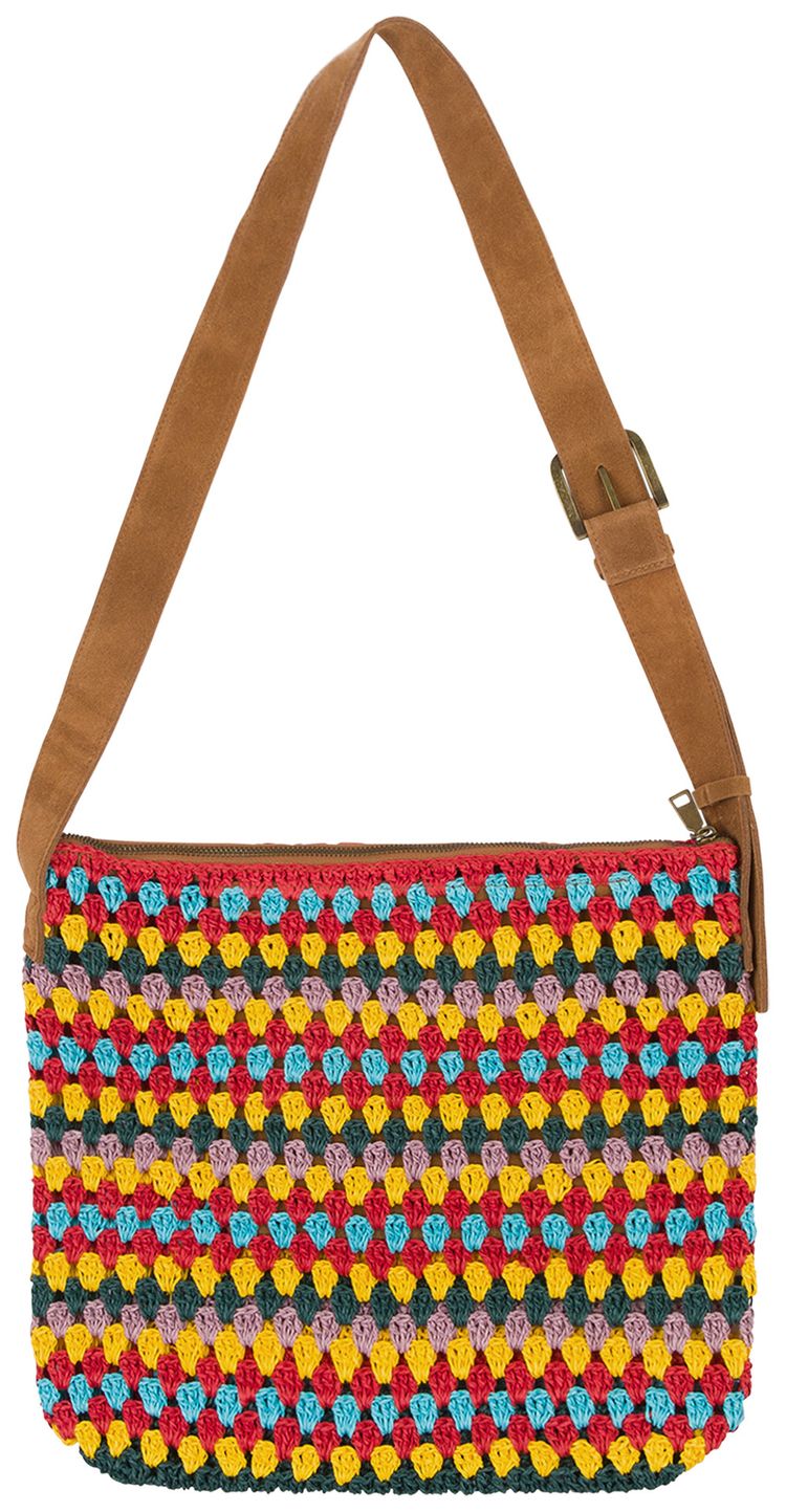 Denim Tears Aran Crochet Knit Bag Multicolor