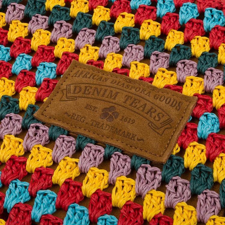 Denim Tears Aran Crochet Knit Bag Multicolor