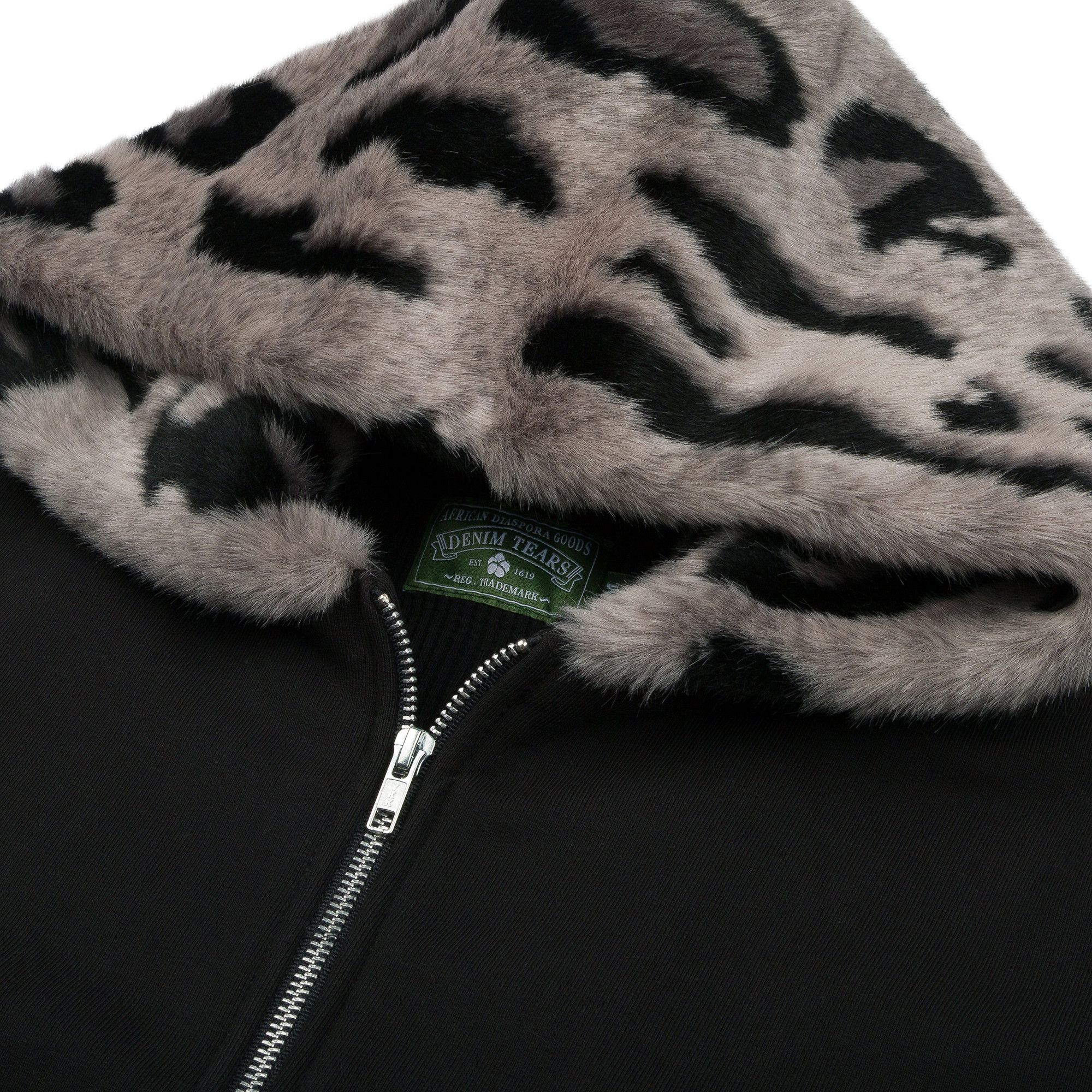 Buy Denim Tears Panther Print Fur Hoodie 'Black' - FW24CT0012 | GOAT