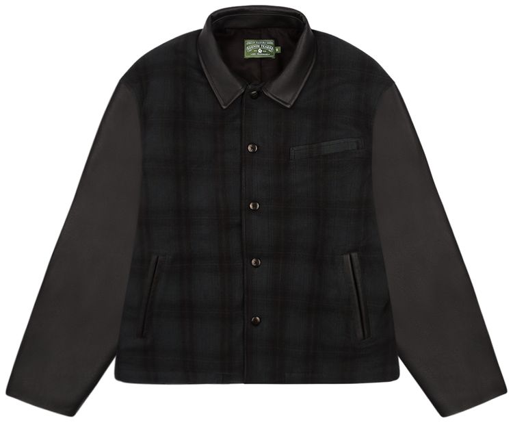 Denim Tears Black And Tartan Jacket Black