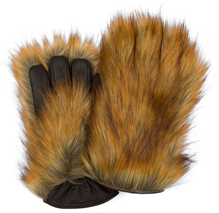 Denim Tears Up North Gloves Brown