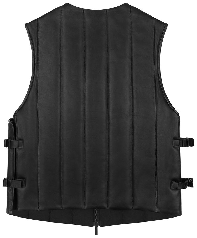 Denim Tears Oakland Leather Vest Black