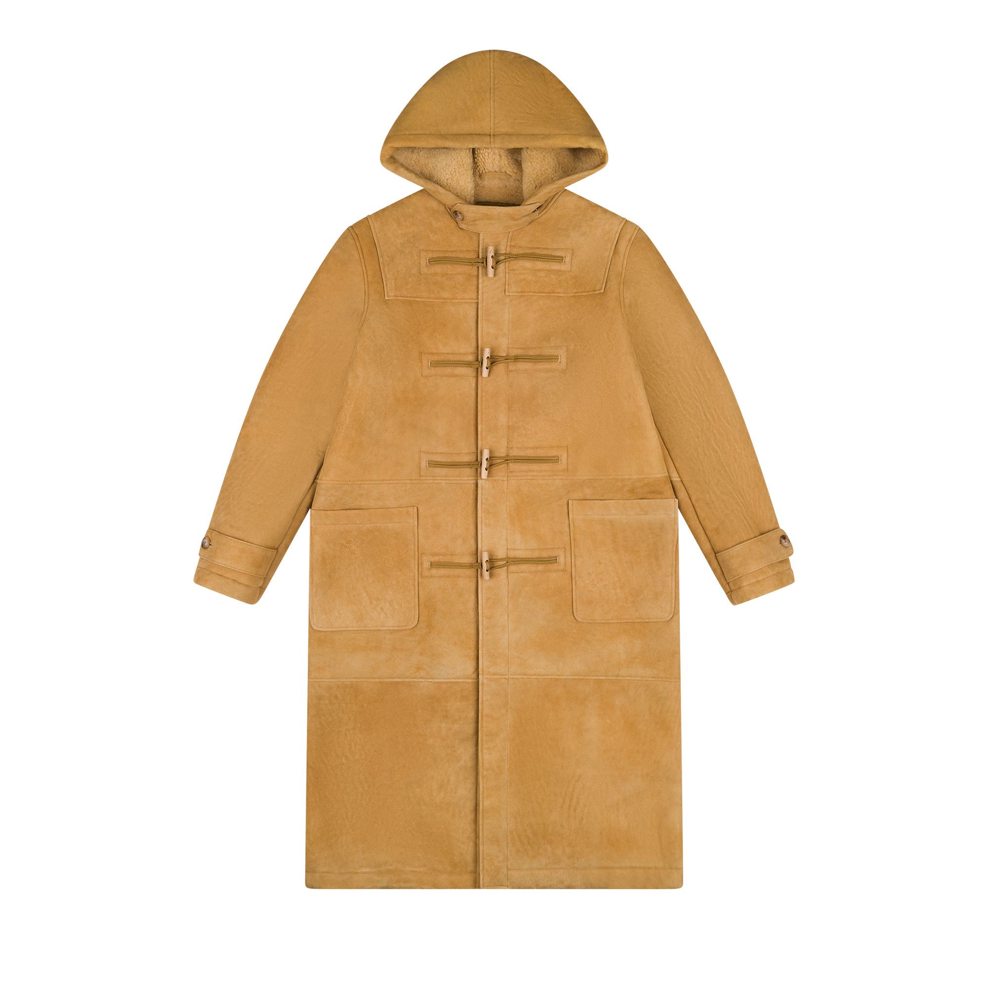 Buy Denim Tears Derry Shearling Duffle Coat 'Camel' - FW24OBL0021