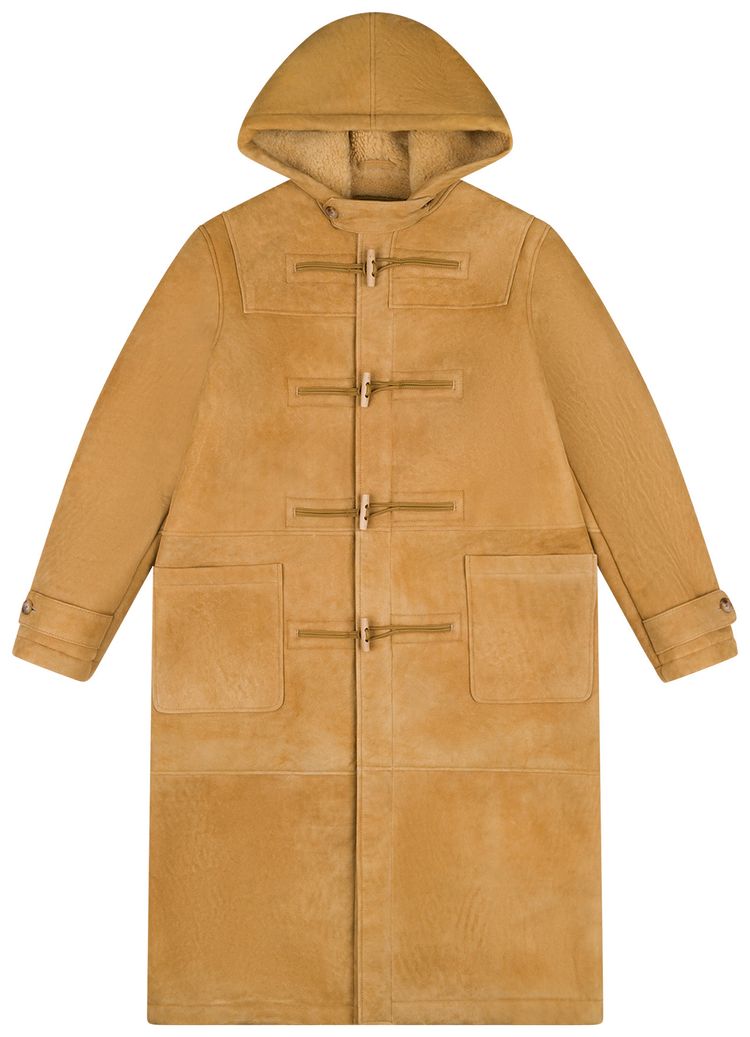 Denim Tears Derry Shearling Duffle Coat Camel