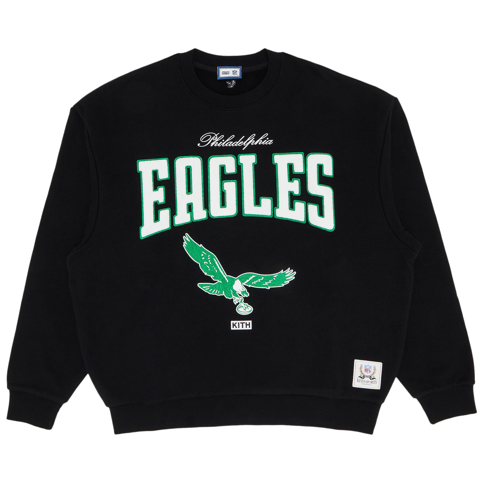 ☆ KITH x ‘47 NFL EAGLES pullover コラボスウェット ☆ Kith x NFL 47 Eagles Nelson Collared Pullover Parrot Men's
