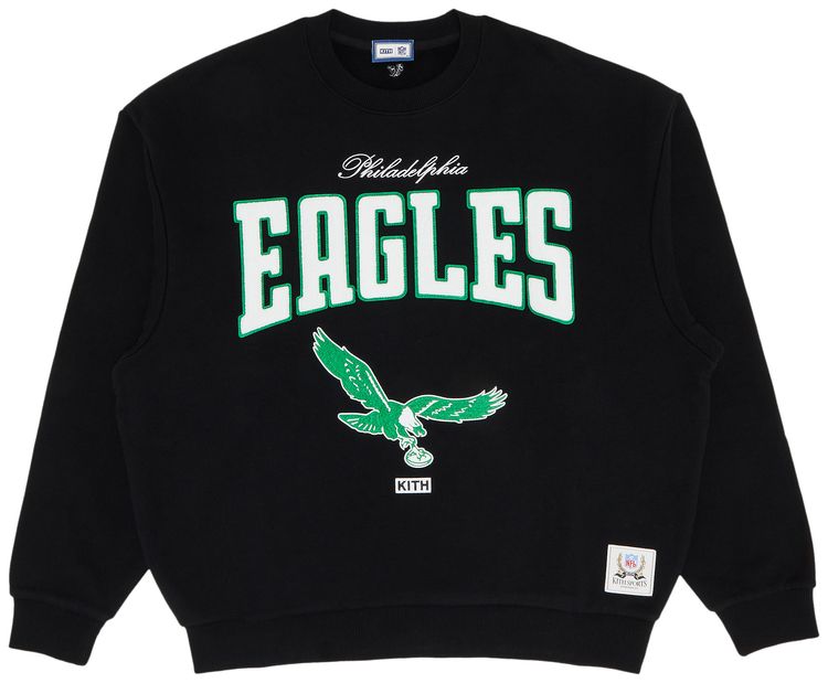 Kith  47 for the NFL Eagles Nelson Crewneck Black