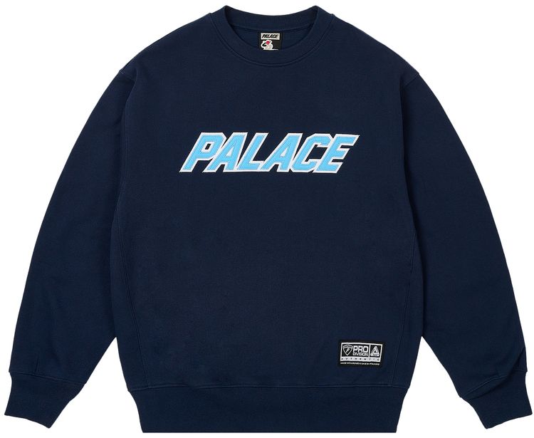 Palace Applique Team Crew Navy