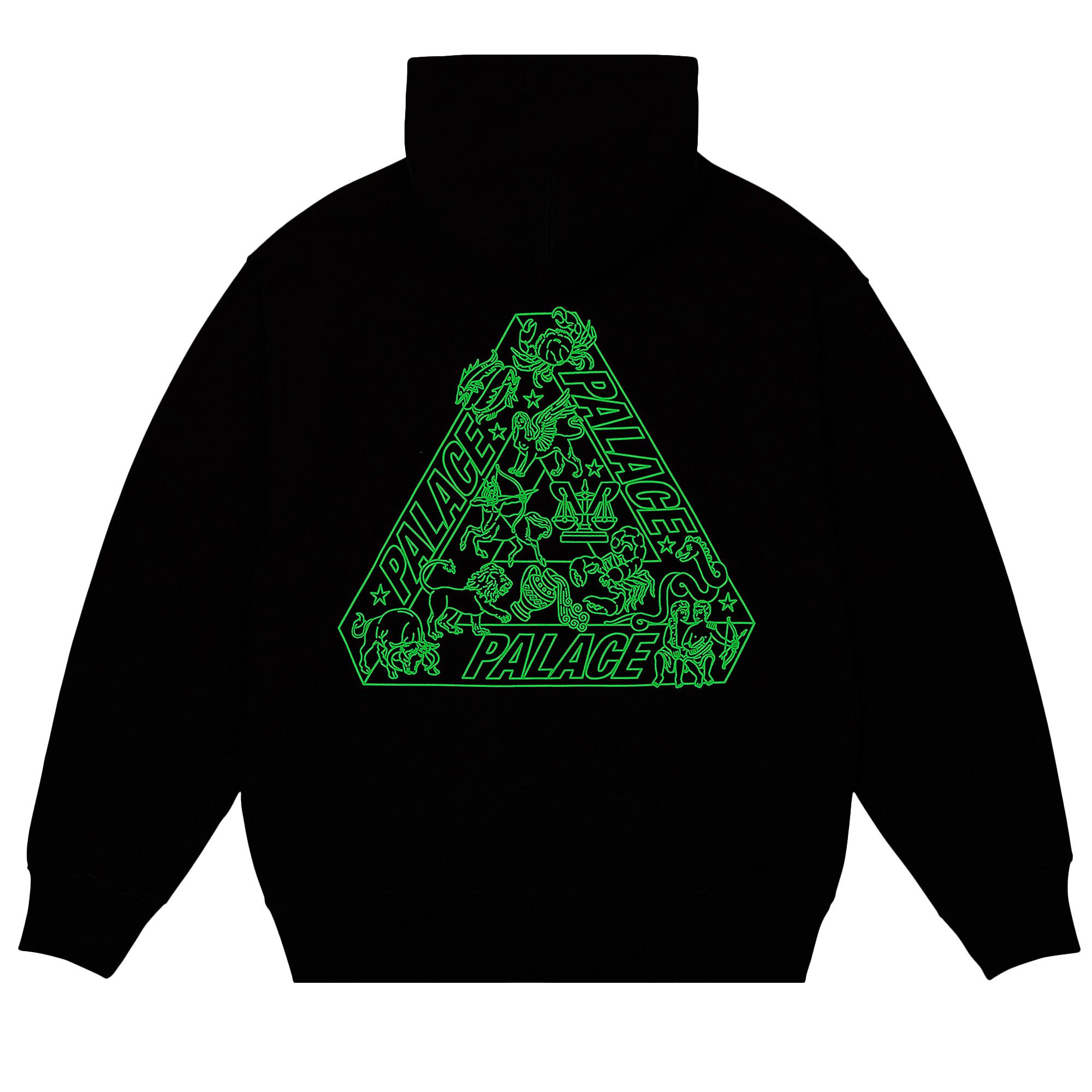 Buy Palace Zodiac Tri-Ferg Hood 'Black' - P28CS071 | GOAT