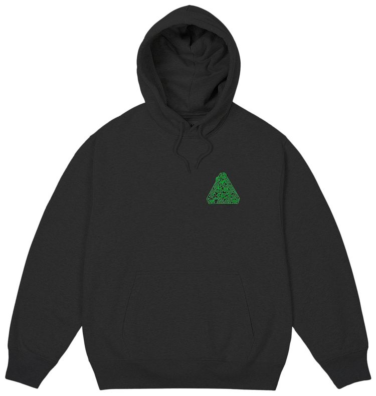 Palace Zodiac Tri Ferg Hood Grey Marl