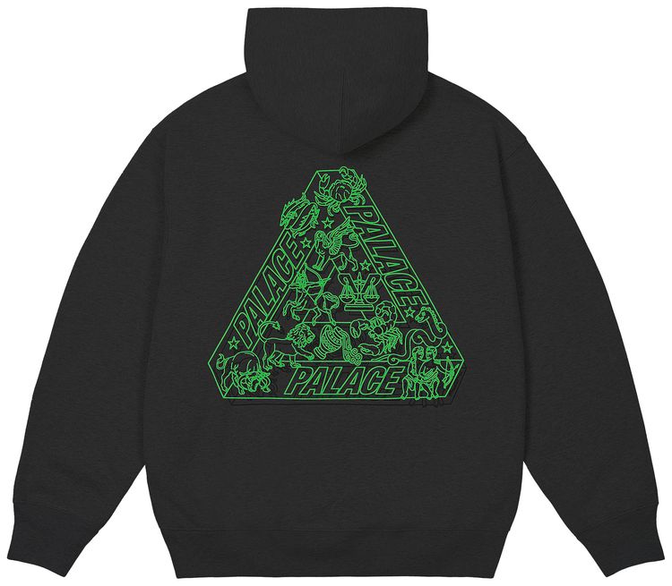 Palace Zodiac Tri Ferg Hood Grey Marl