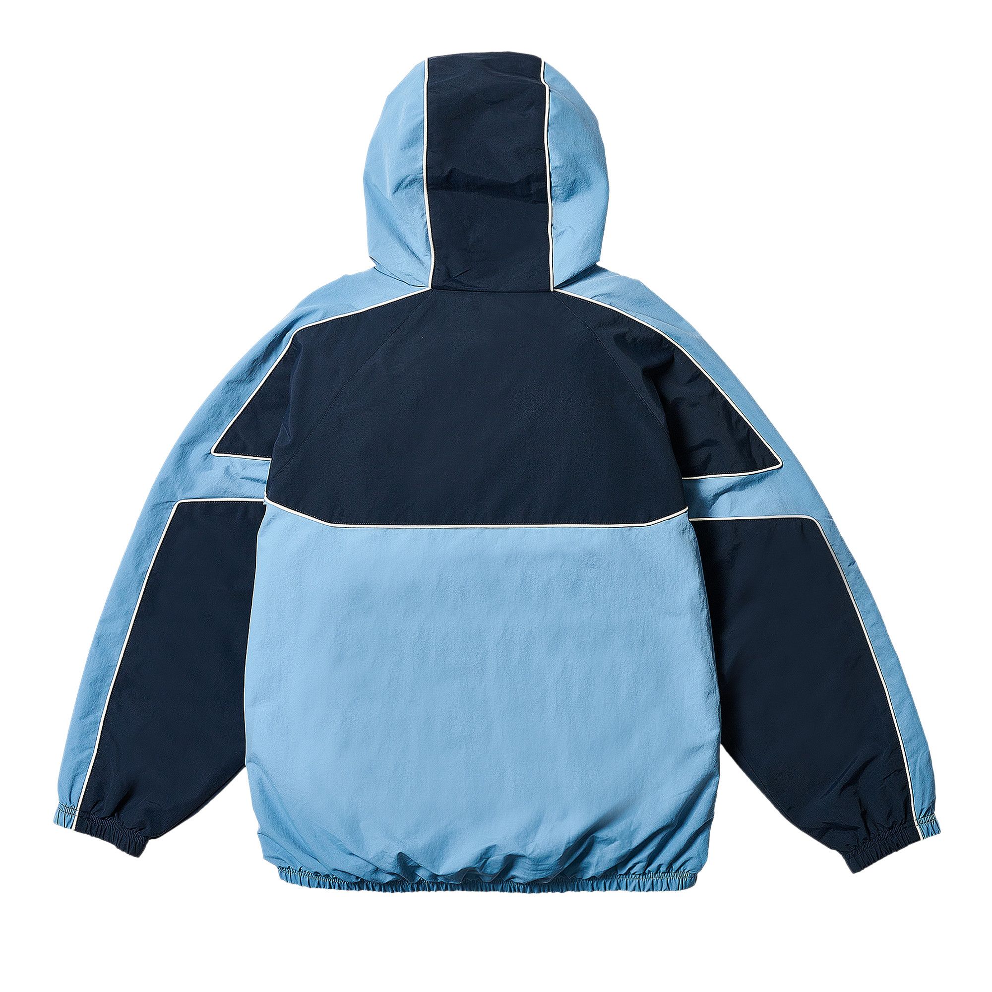 Buy Palace Piped Hooded Shell Jacket 'Blue' - P28JK006 | GOAT