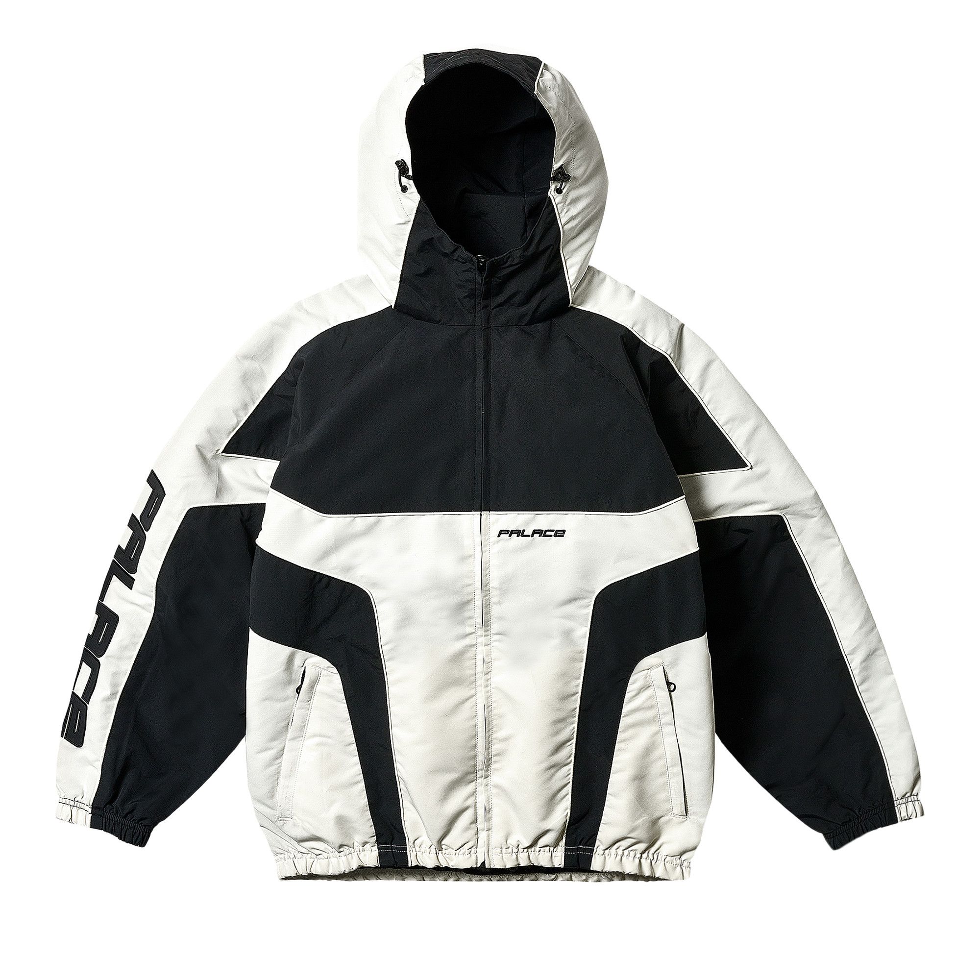 Buy Palace Piped Hooded Shell Jacket 'Black' - P28JK051 | GOAT UK