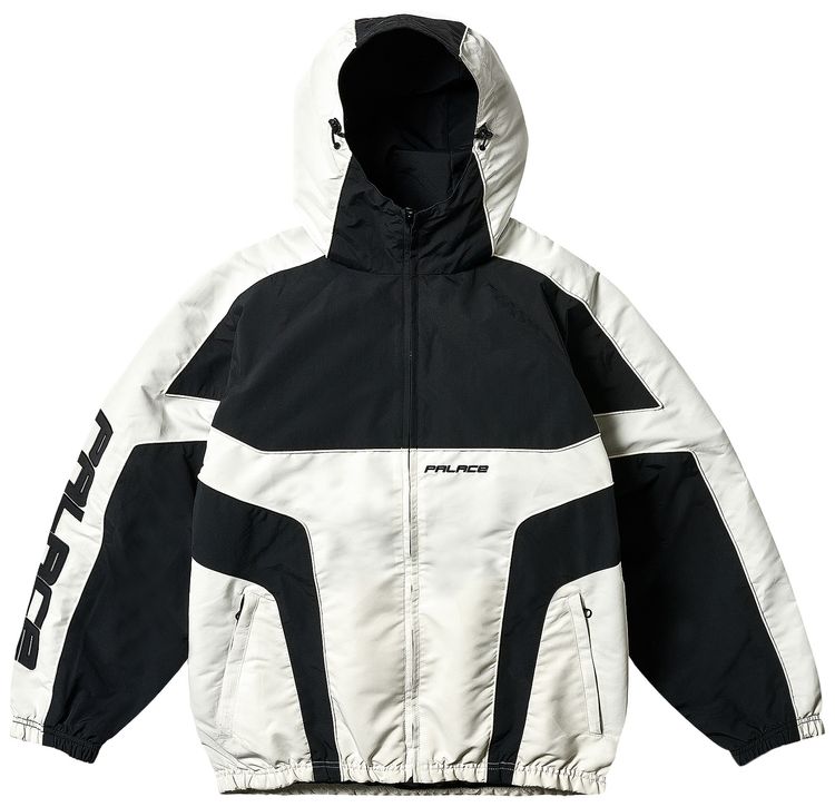Palace Piped Hooded Shell Jacket Black