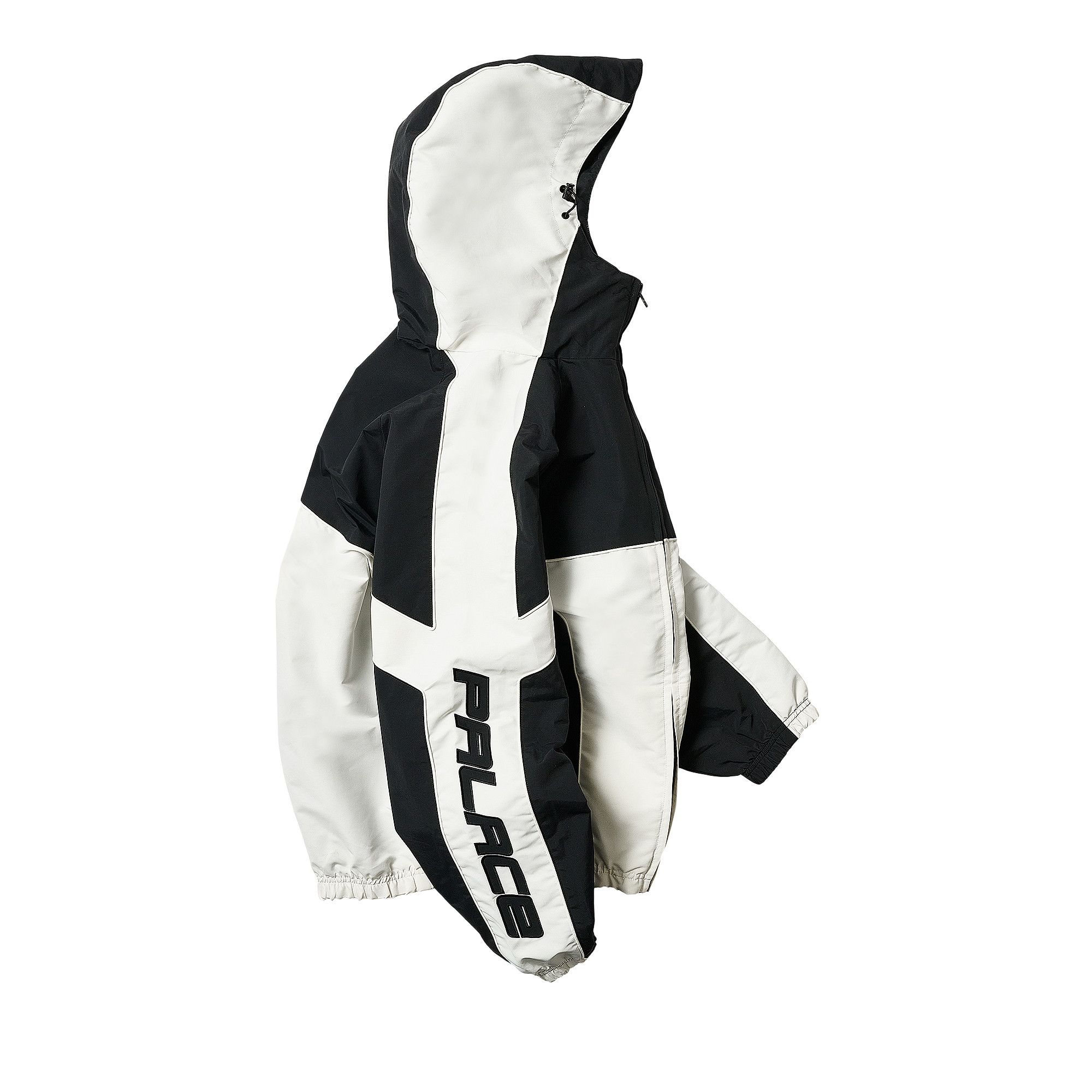 Buy Palace Piped Hooded Shell Jacket 'Black' - P28JK051 | GOAT