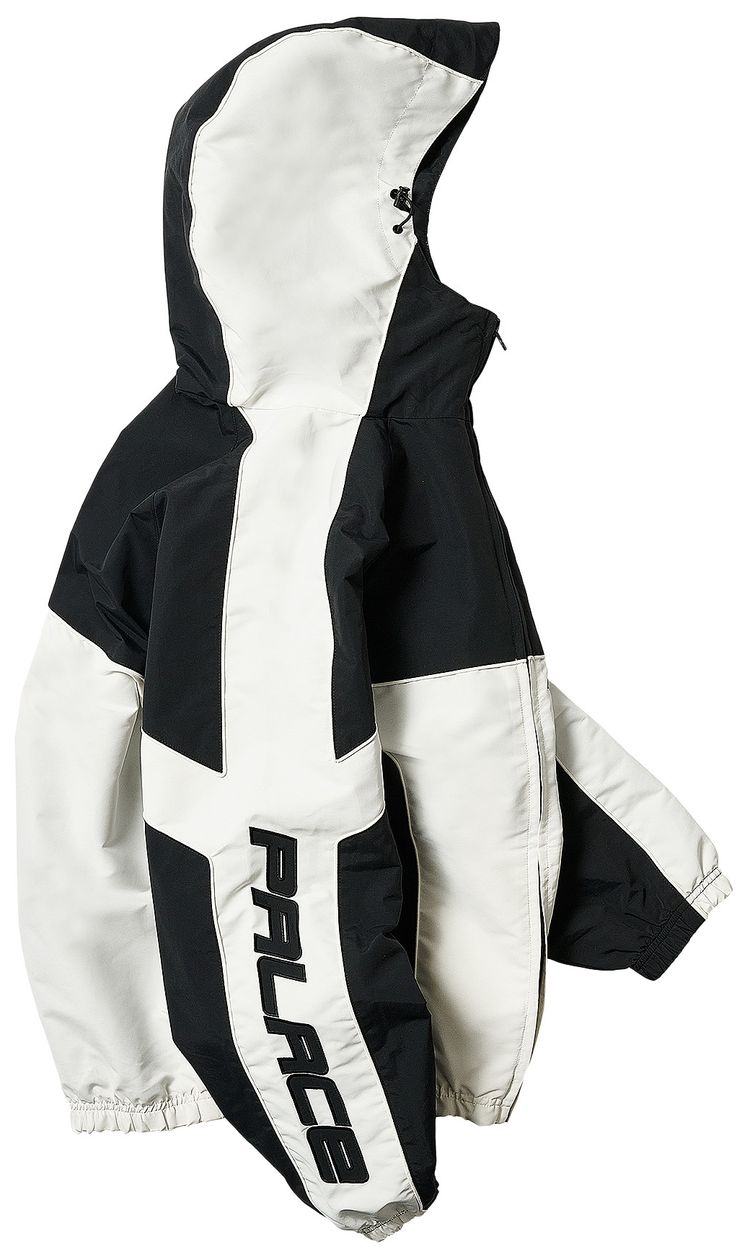 Palace Piped Hooded Shell Jacket Black
