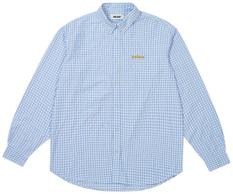 Palace Seersucker Oxford Shirt Blue Gingham
