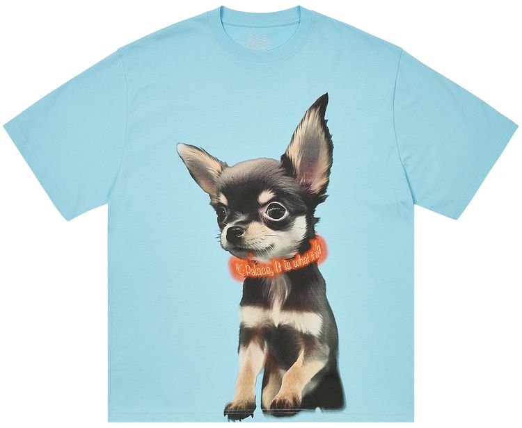 Palace Yappy T Shirt Skyline Blue