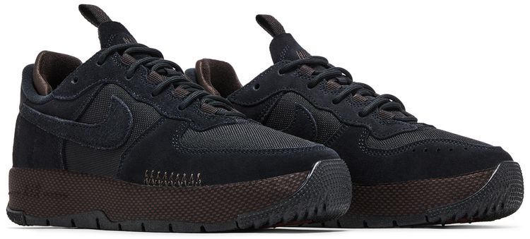 Nike Wmns Air Force 1 Wild Black Velvet Brown