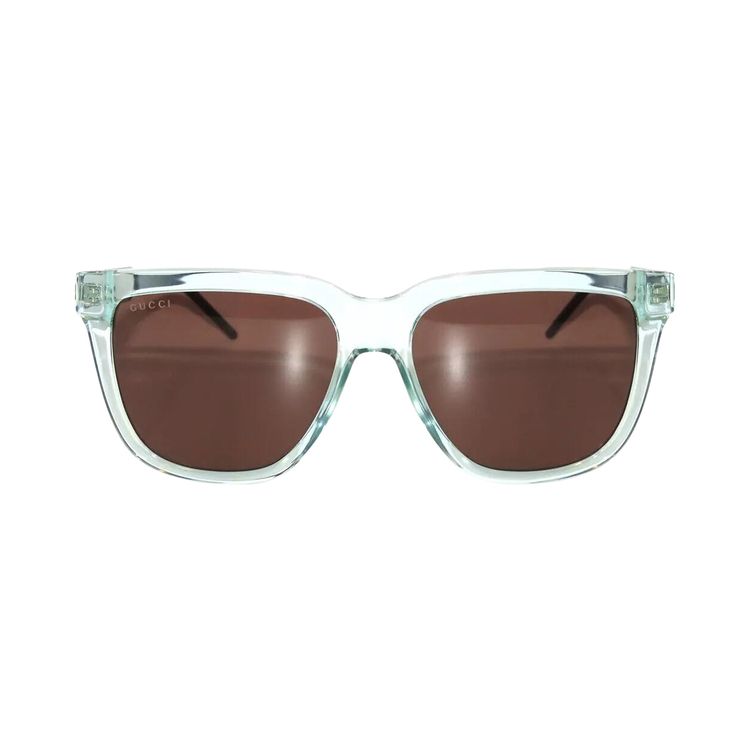 Gucci Square Sunglasses GreenSilverBrown