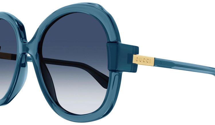 Gucci Round Oval Sunglasses Blue
