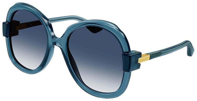 Gucci Round Oval Sunglasses Blue