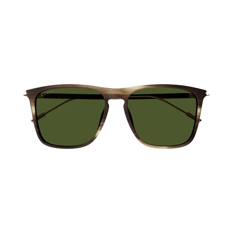 Gucci Square Sunglasses HavanaGoldGreen