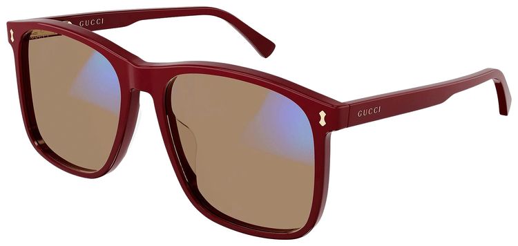 Gucci Square Glasses BurgundyYellow