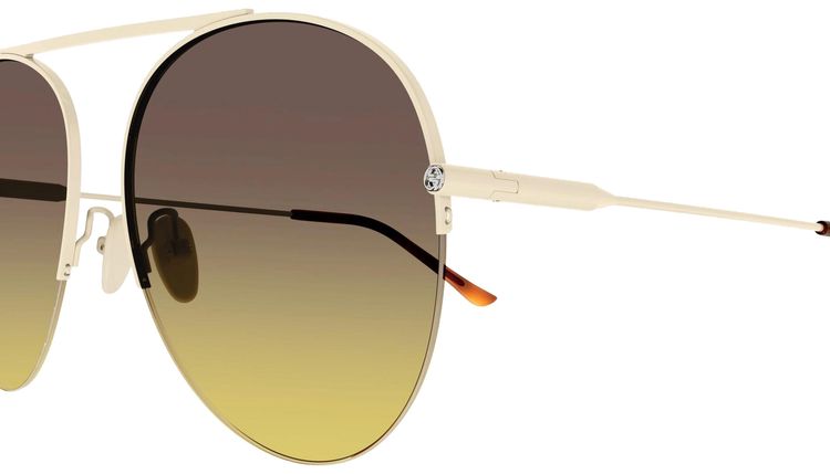 Gucci Round Sunglasses IvoryBrown