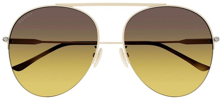 Gucci Round Sunglasses IvoryBrown