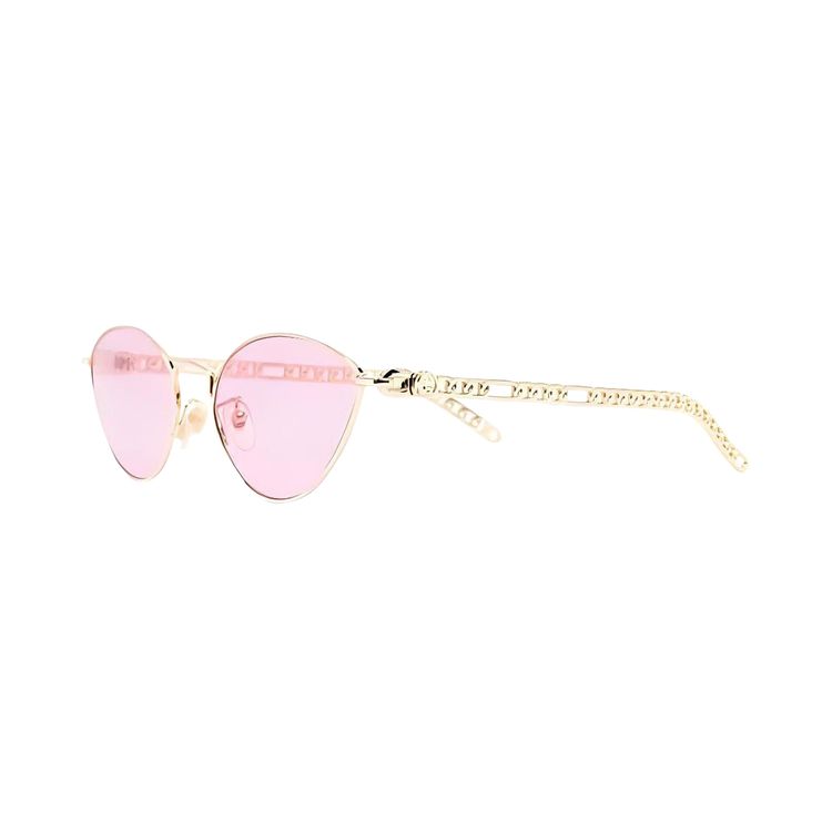 Gucci Cat Eye Glasses GoldPink