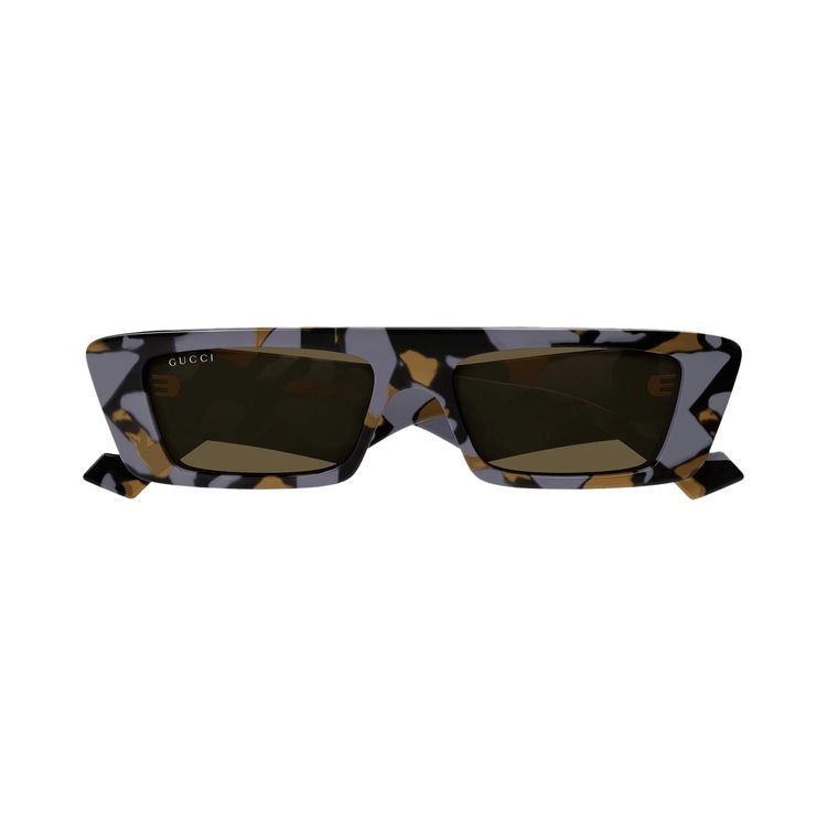 Gucci original camouflage sunglasses Gucci Camouflage-Pattern Biker Sunglasses - Neutrals  main image 2