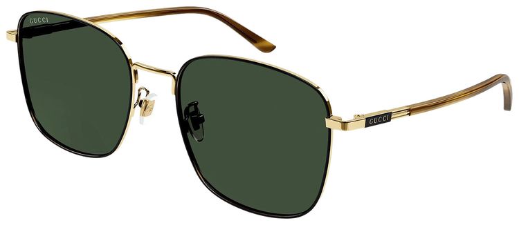 Gucci Aviator Sunglasses GoldHavanaGreen