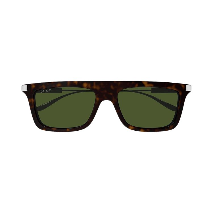 Gucci Square Sunglasses HavanaSilverGreen