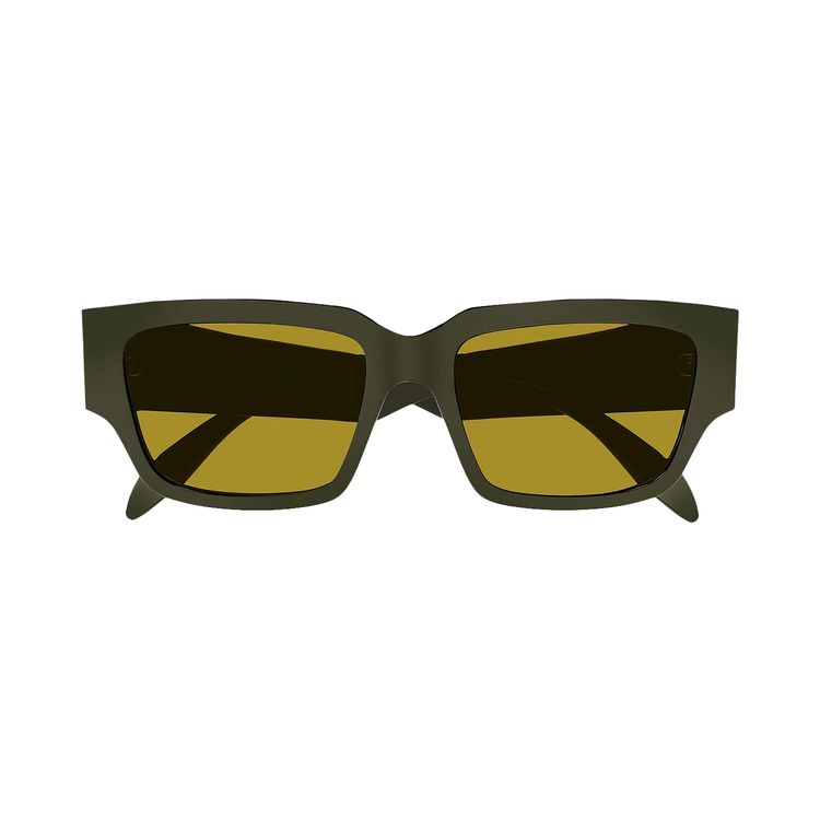 Alexander McQueen Square Sunglasses GreenYellow