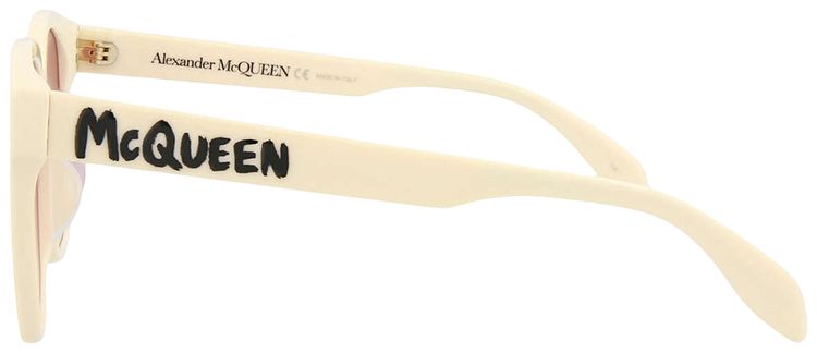 Alexander McQueen Square Sunglasses WhitePink