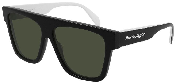 Alexander McQueen Square Sunglasses BlackGreen
