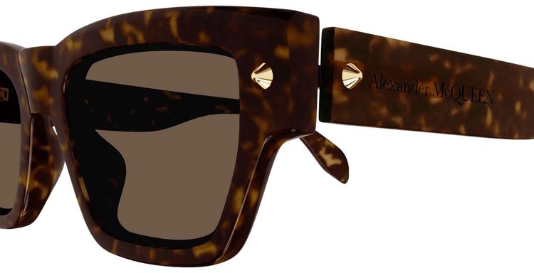 Alexander McQueen Square Sunglasses HavanaBrown