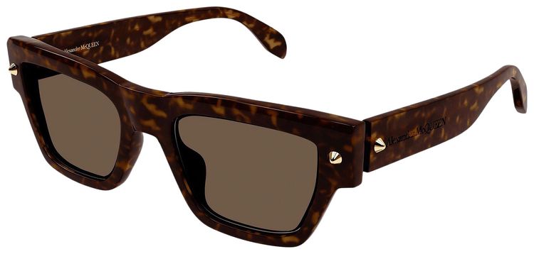 Alexander McQueen Square Sunglasses HavanaBrown