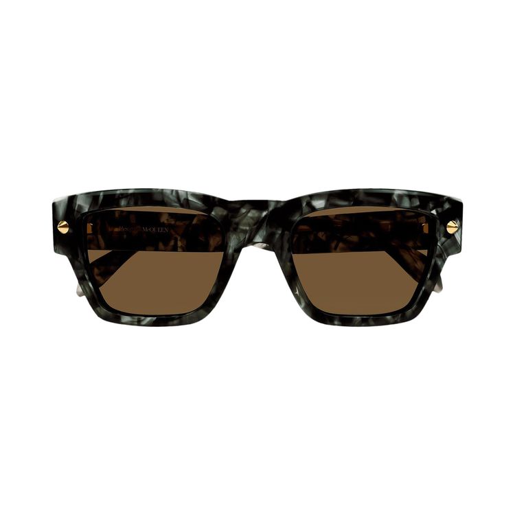 Alexander McQueen Square Sunglasses HavanaBrown