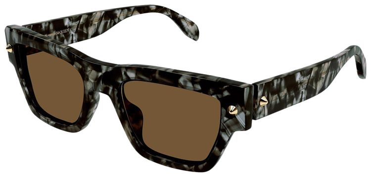 Alexander McQueen Square Sunglasses HavanaBrown